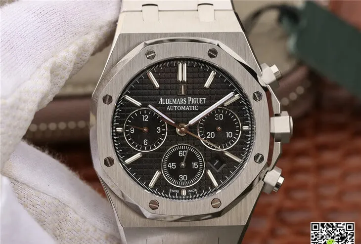 Audemars Piguet Royal Oak Chronograph 26320ST.OO.1220ST.01 OM Factory 1:1 Best Edition Replica Watch Black Dial
